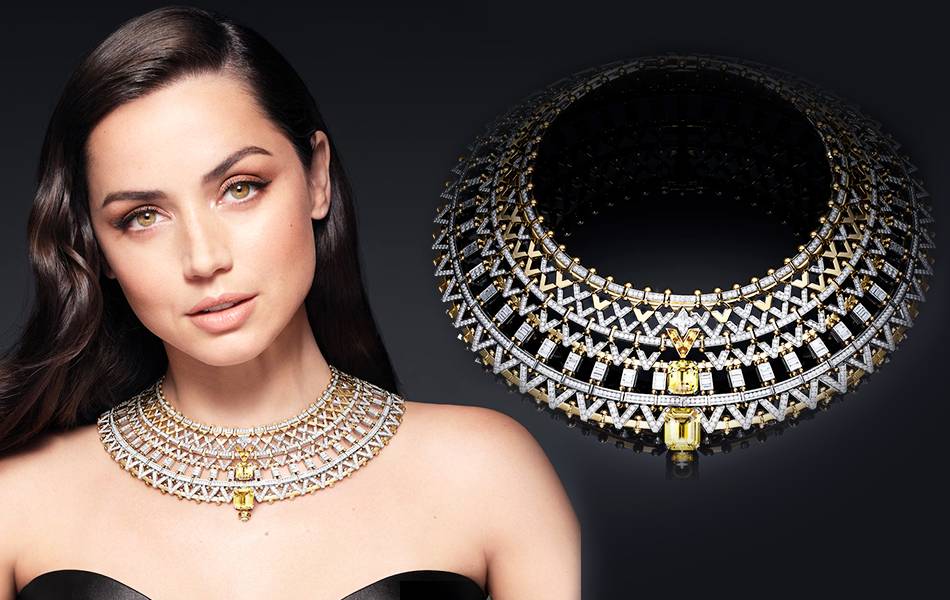 Leading luxury brand Louis Vuitton has released a new jewellery collection, showcased by a marketing campaign featuring actress Ana de Armas. | Source: Louis Vuitton
