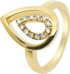 Кольцо из золота с бриллиантом (Арт.vz009jb2)