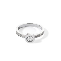Coeur de lion кольцо crystal-silver 18 мм la_0228_40-1817_56
